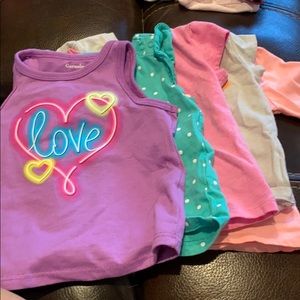 Bundle of little girl shirts